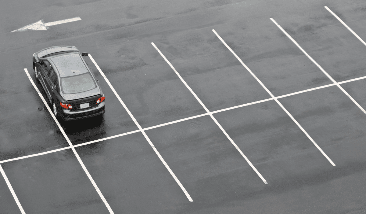 Car parking on a parking lot