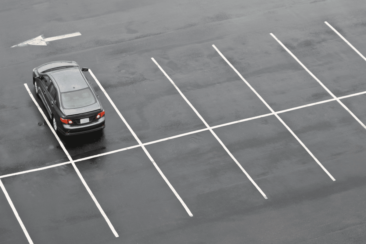 Car parking on a parking lot